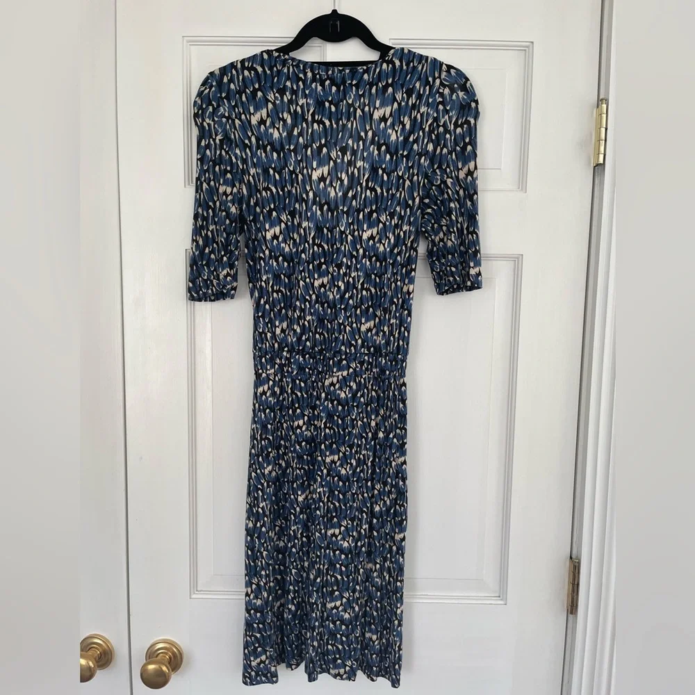 H&M Printed Faux Wrap Dress, size 4 - Picture 2 of 3